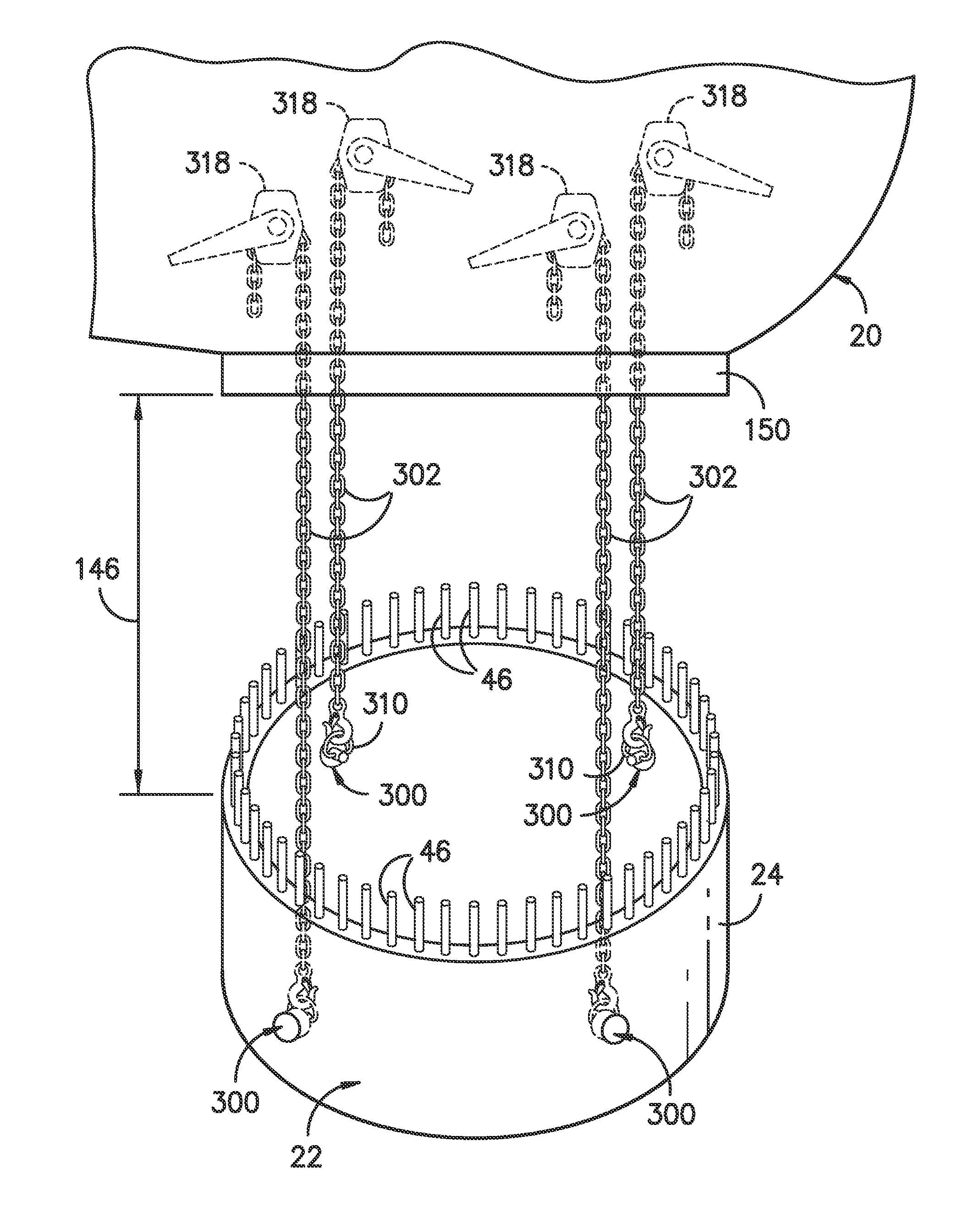 Up-tower suspension system for a wind turbine rotor blade