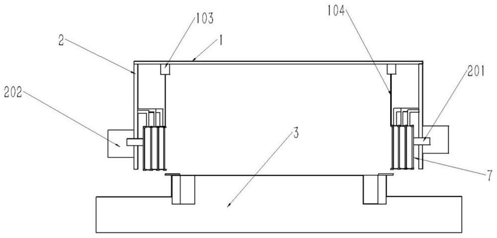 Self-adaptive electron beam welding anti-sputtering device