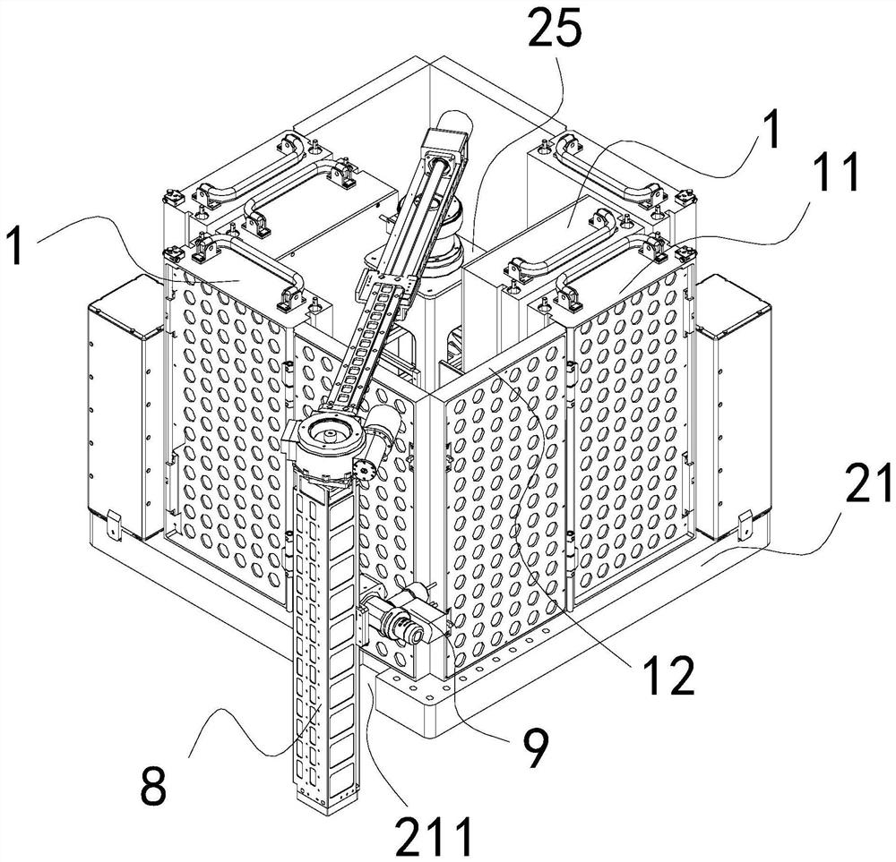 A device for exposing materials outside the cabin