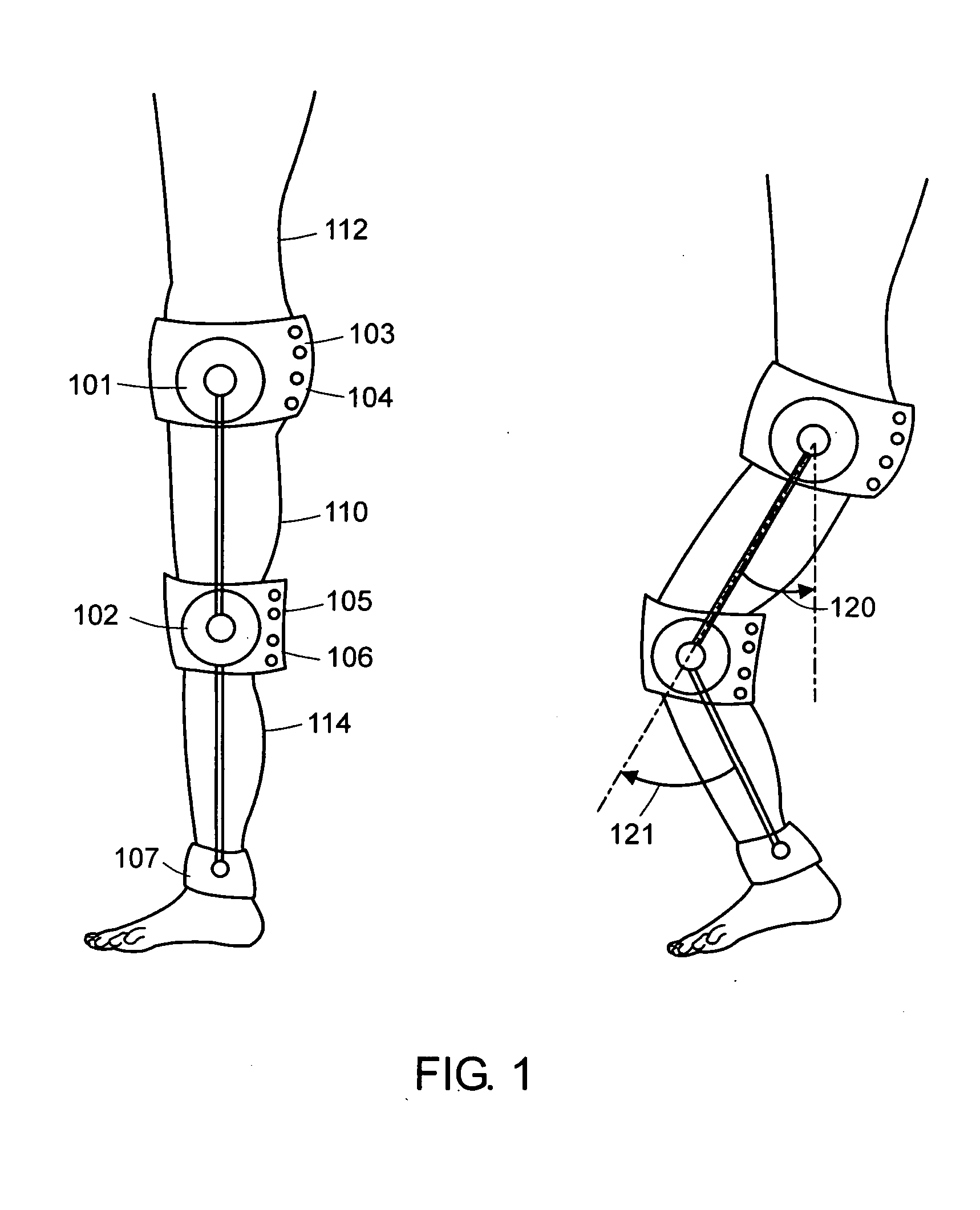Apparatus and method for characterizing contributions of forces associated with a body part of a subject