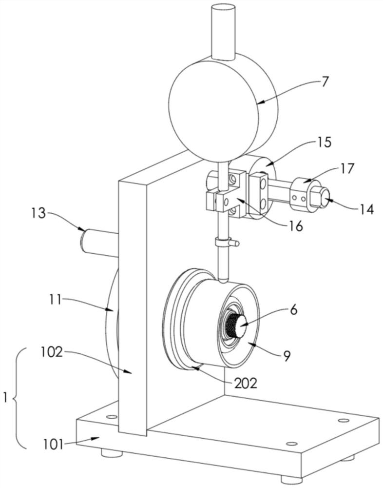 High-precision belt pulley run-out testing fixture