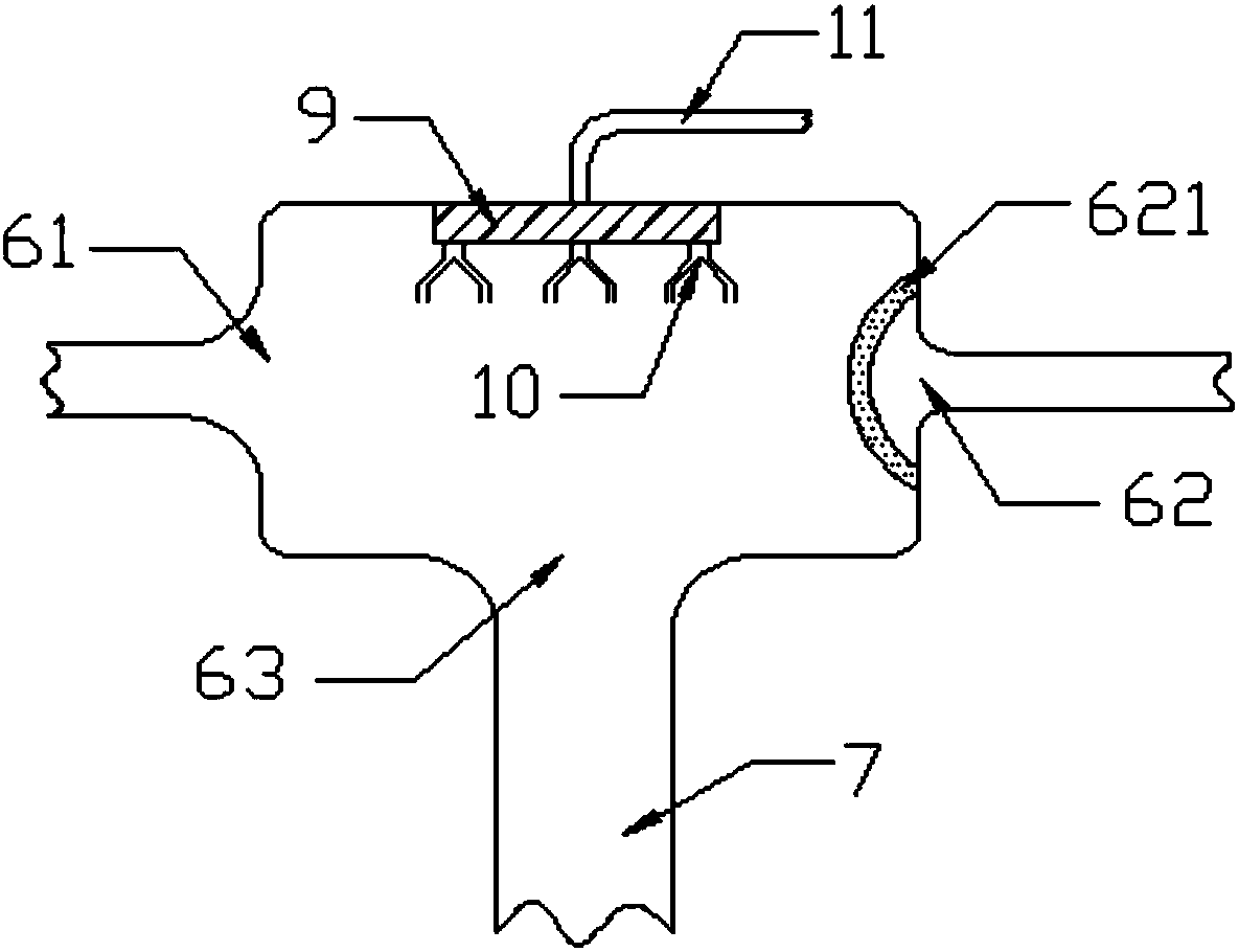 Dust removal device for textile production