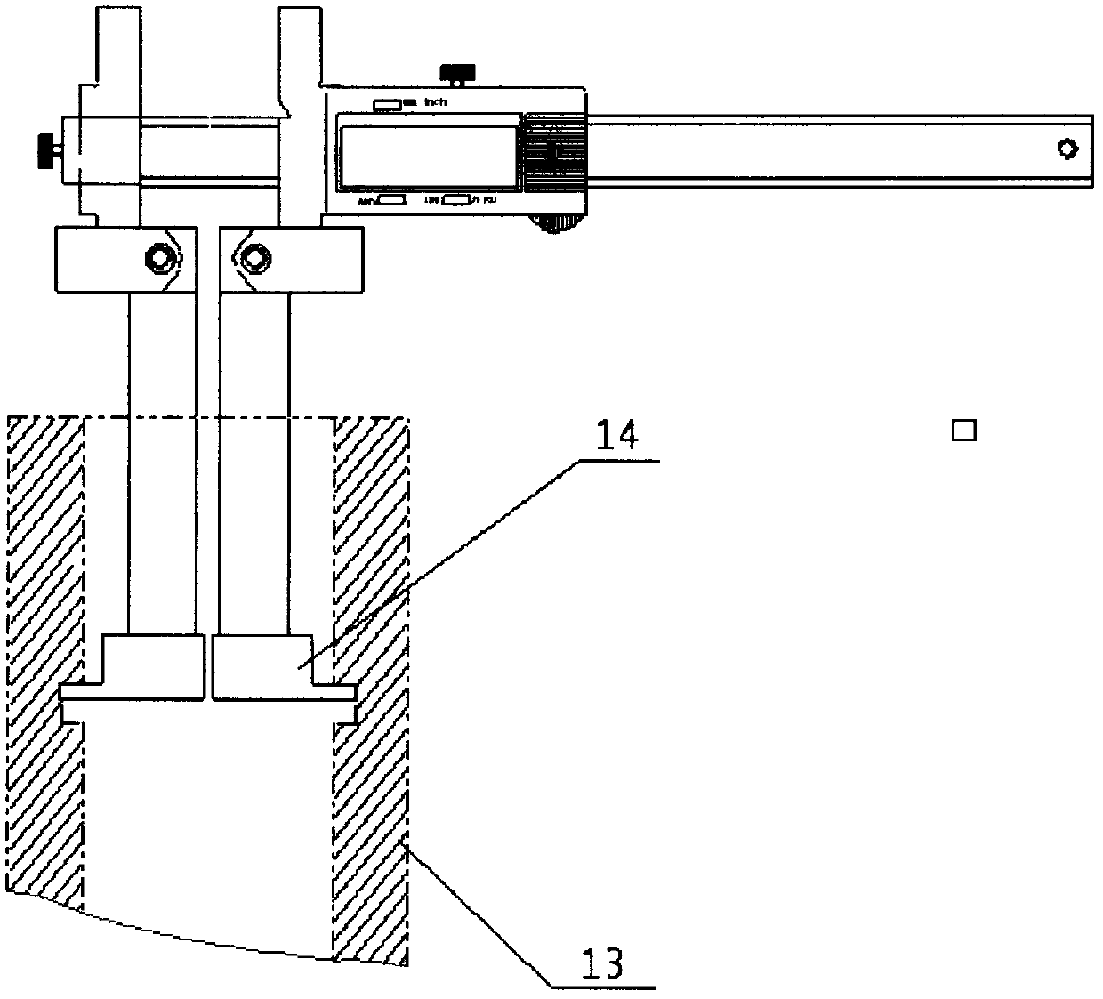 Multi-type multi-measuring jaw height and depth digimatic caliper