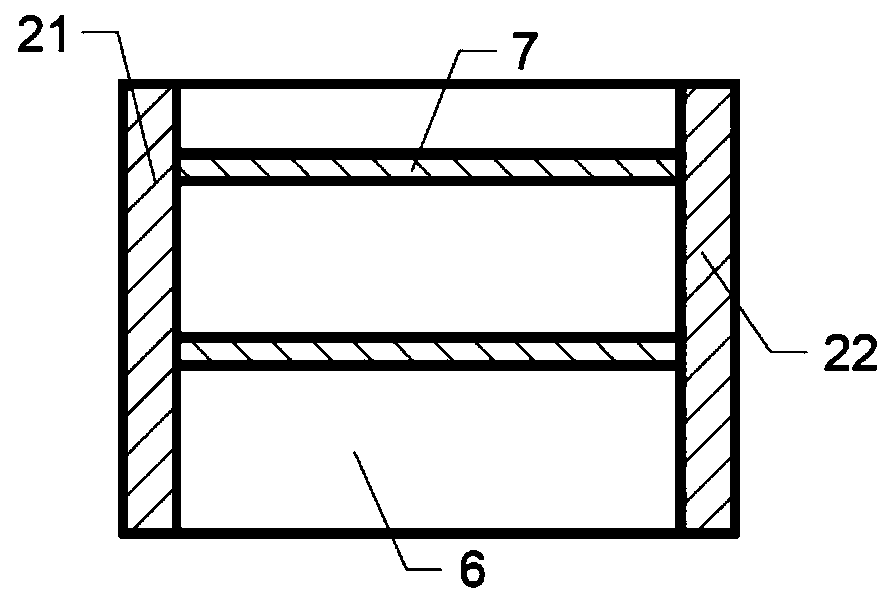 Narrow and long open caisson of thick soft soil layer and construction method thereof