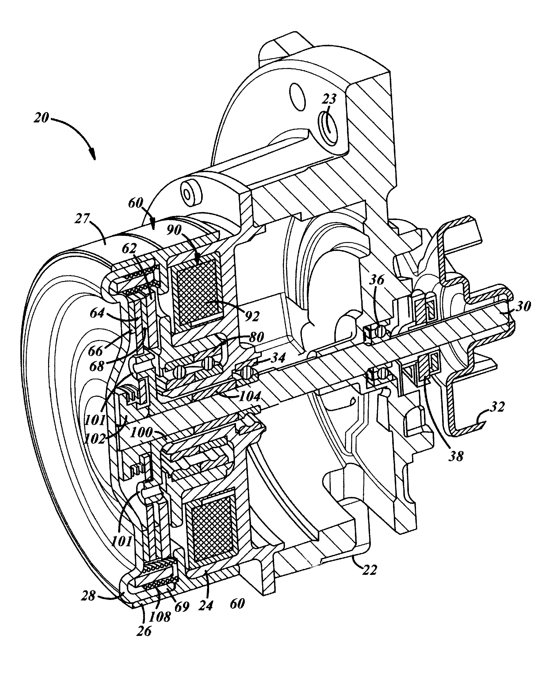 Accessory drive with friction clutch
