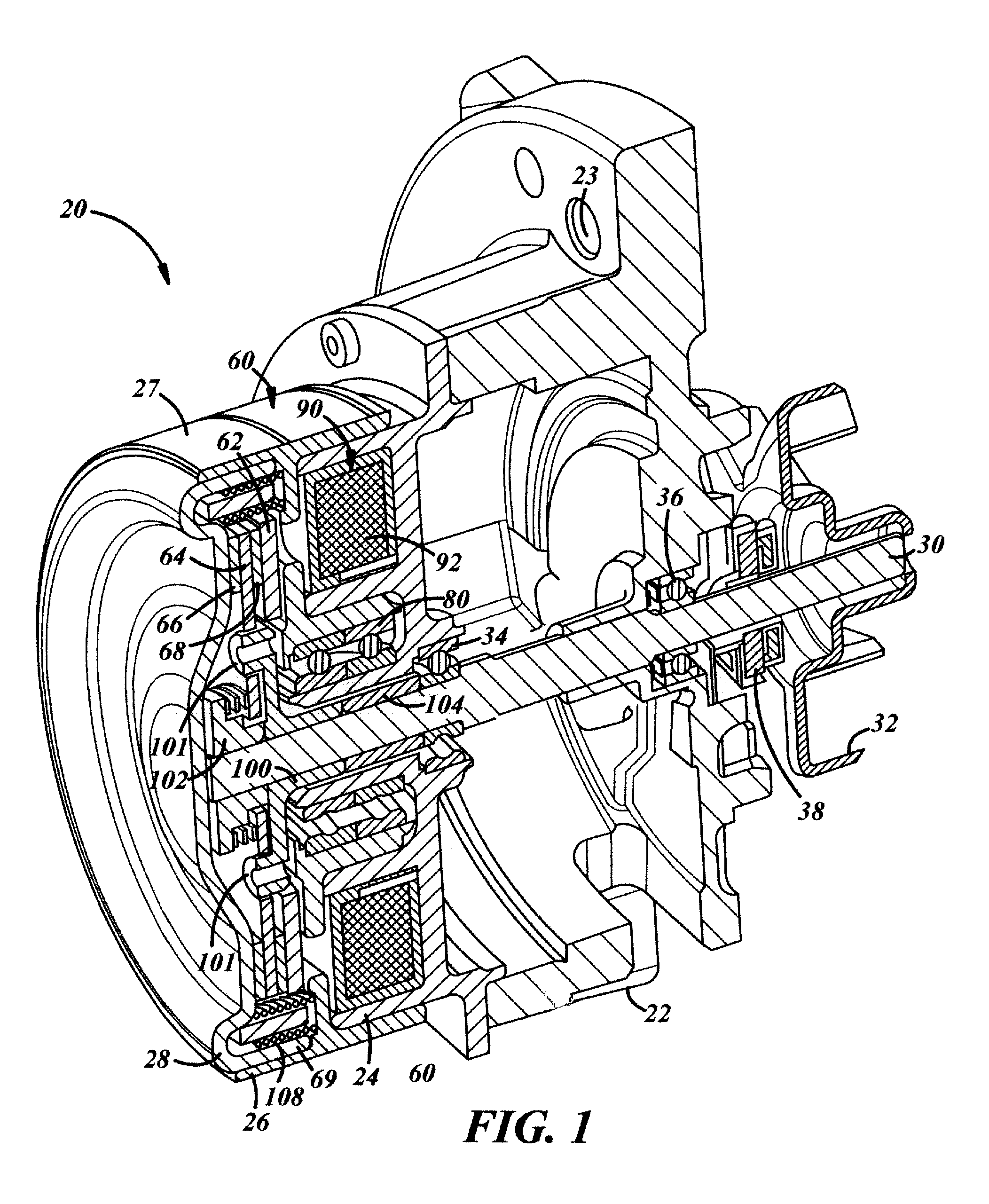 Accessory drive with friction clutch