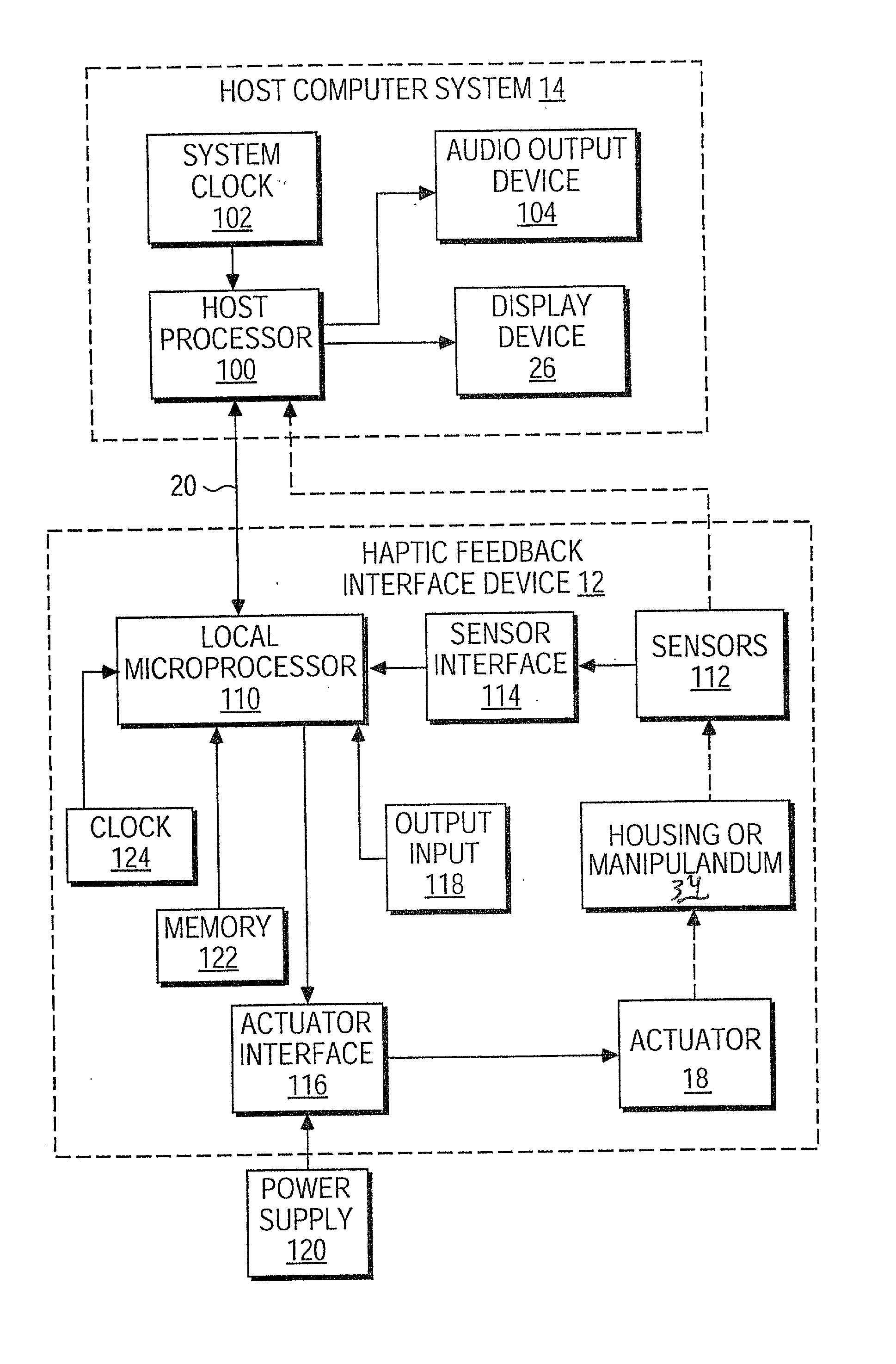 Actuator thermal protection in haptic feedback devices