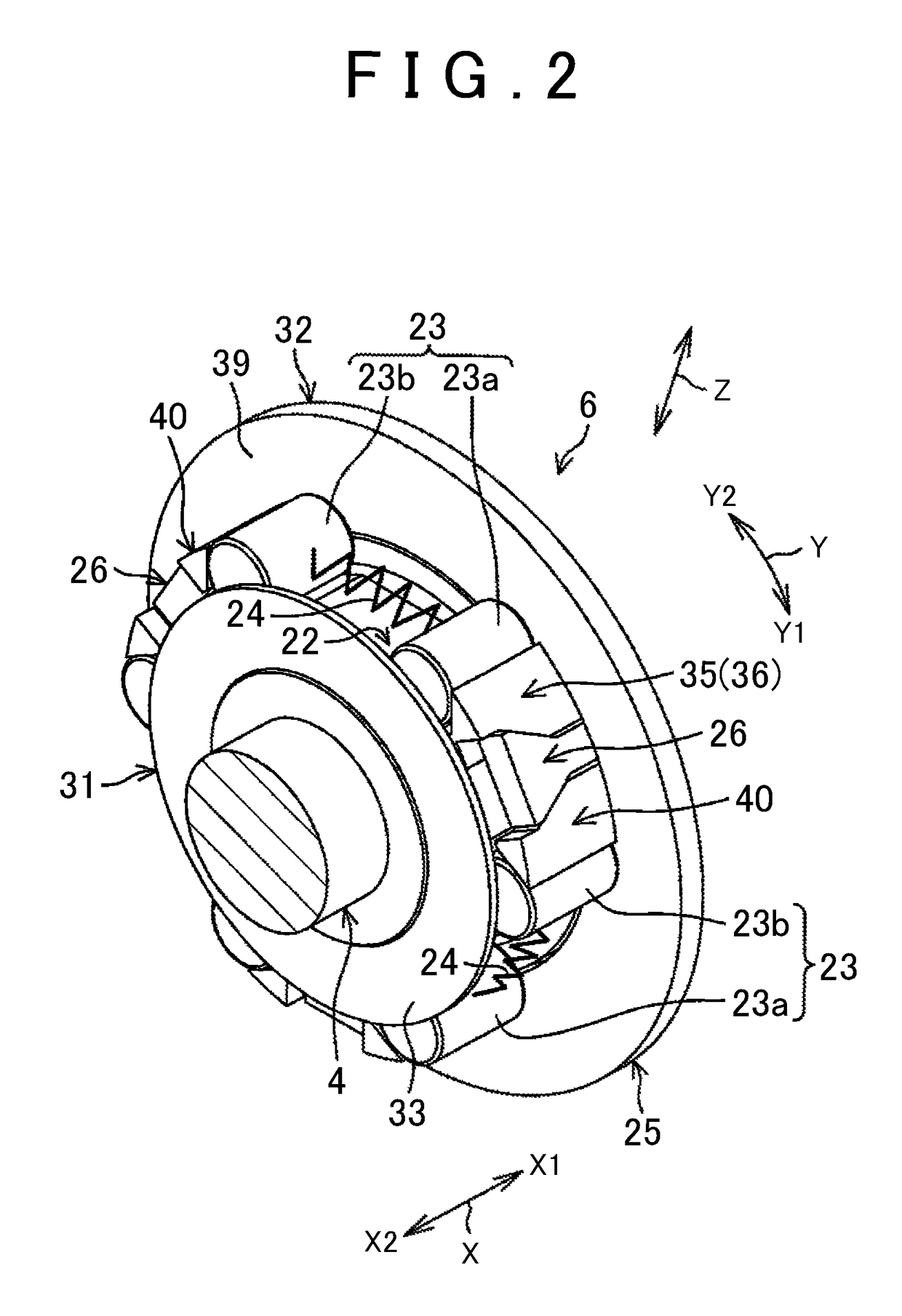 Driving force transmission device