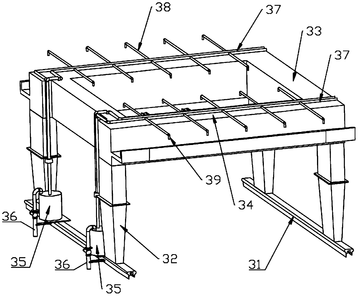 Copper smelting slag slow cooling system and slow cooling method