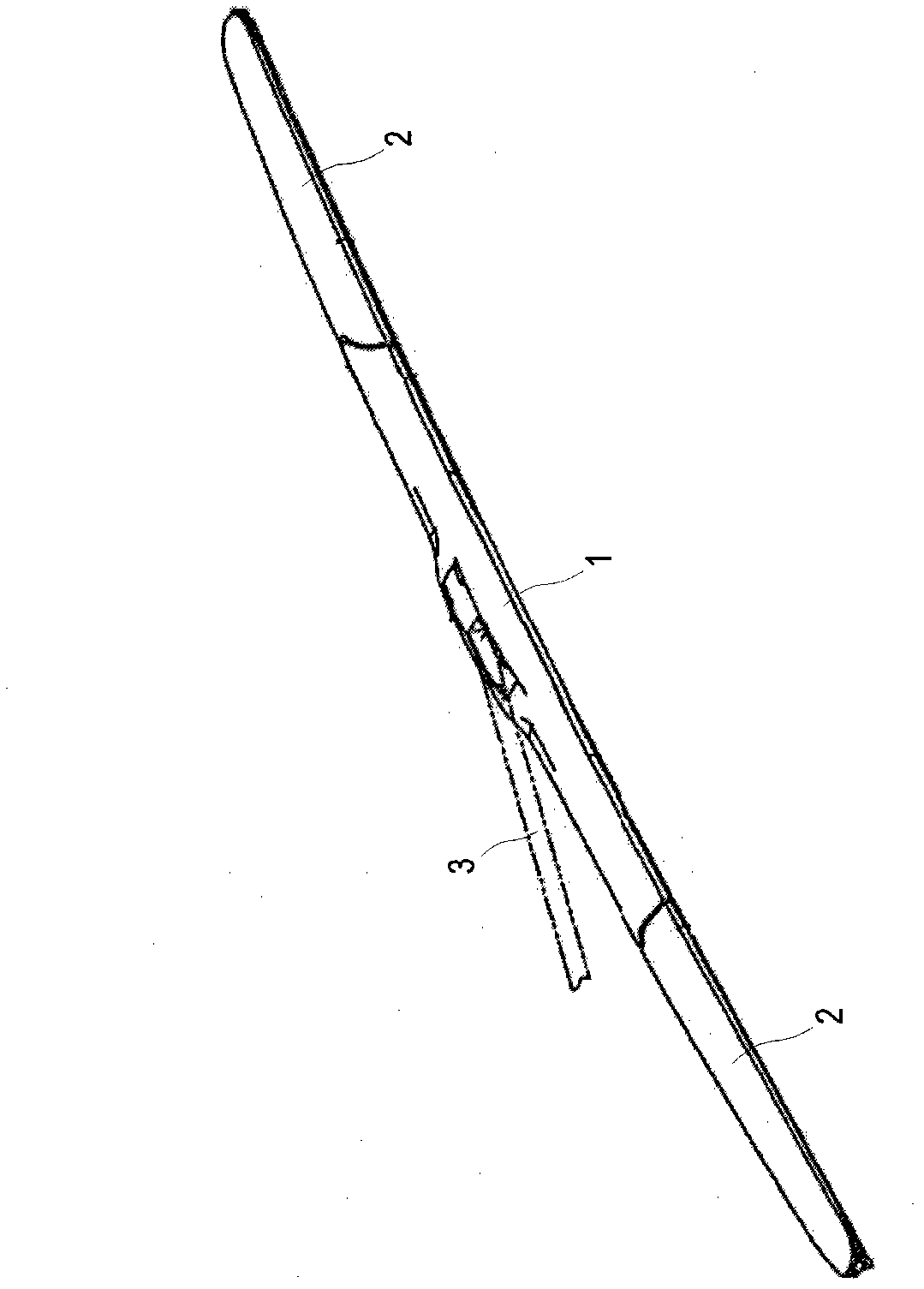 Adjustable non-support windshield wiper structure