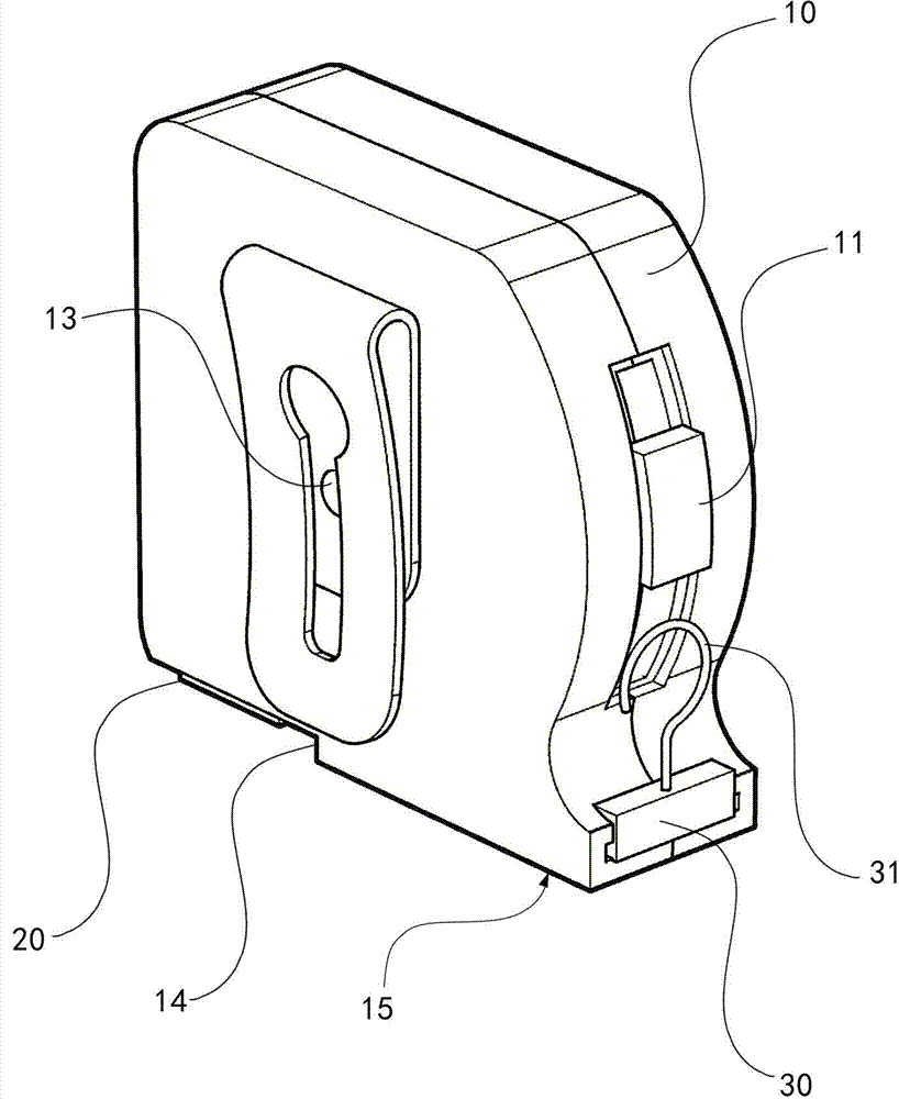 Measuring tape capable of being adsorbed and positioned on steel material