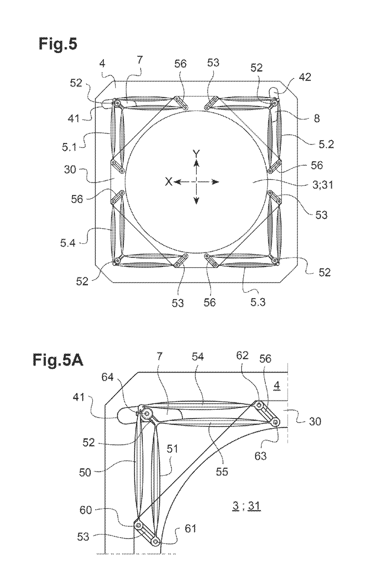 Transmit-array antenna comprising a mechanism for reorienting the direction of the beam