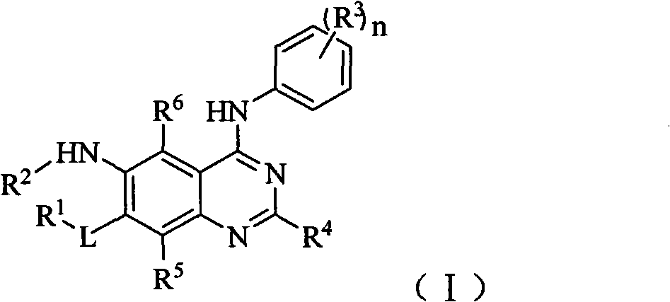 Aniline substituted quinazoline derivative
