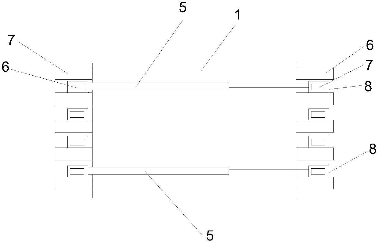 Brick pile intersected caging and gathering device