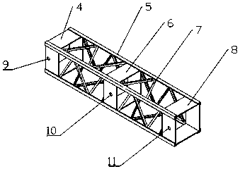 Plate enhanced telescopic truss arm structure
