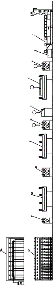 Lawn rayon production line and production method