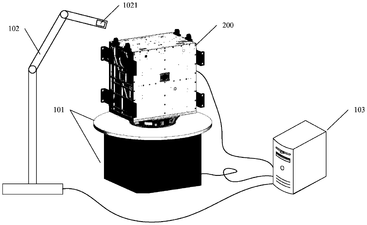 Polarity testing device of satellite attitude control system