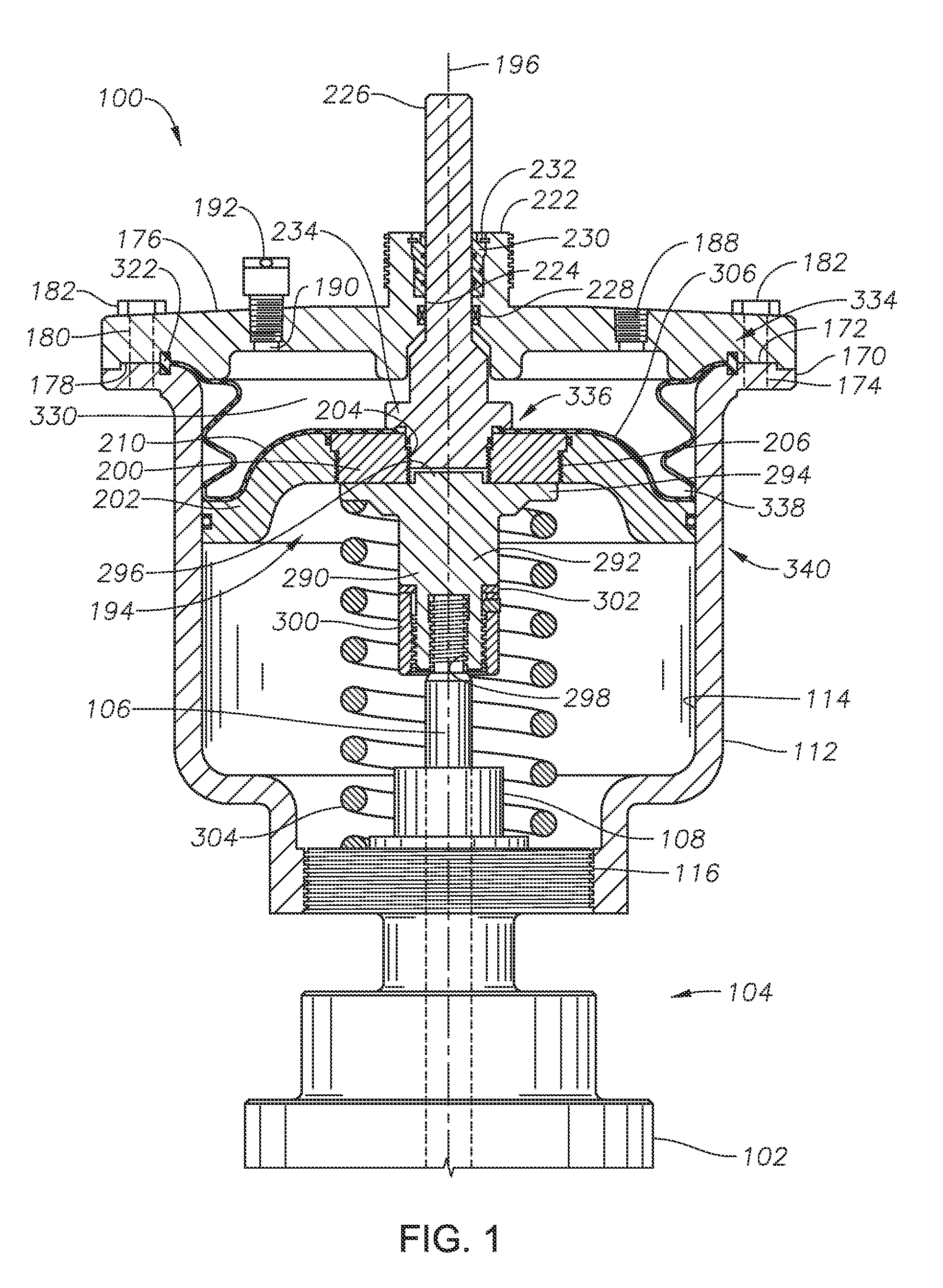 Combination diaphragm piston actuator