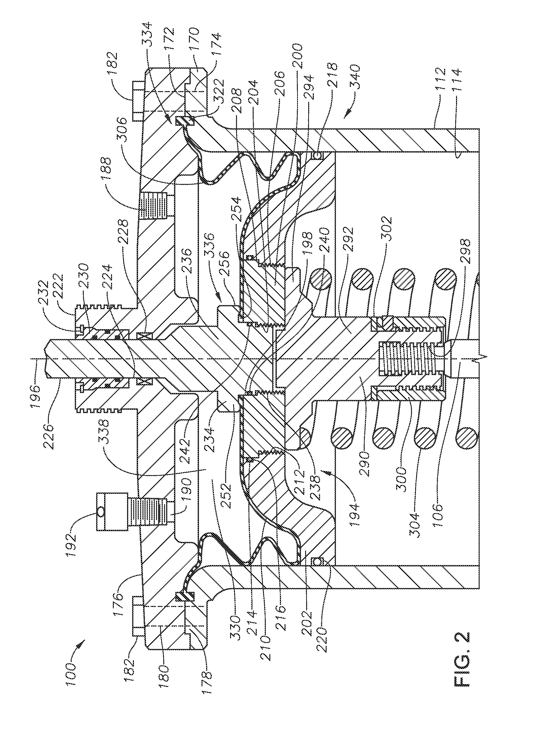 Combination diaphragm piston actuator