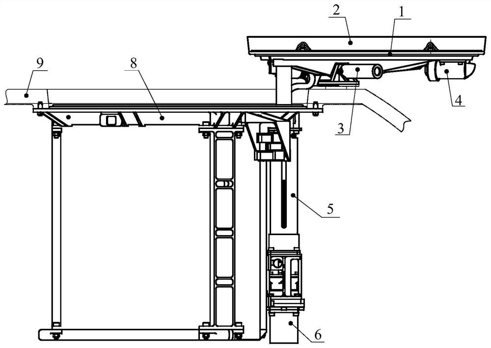 Automatic opening and closing cabin door of extraterrestrial celestial body sampling return cabin