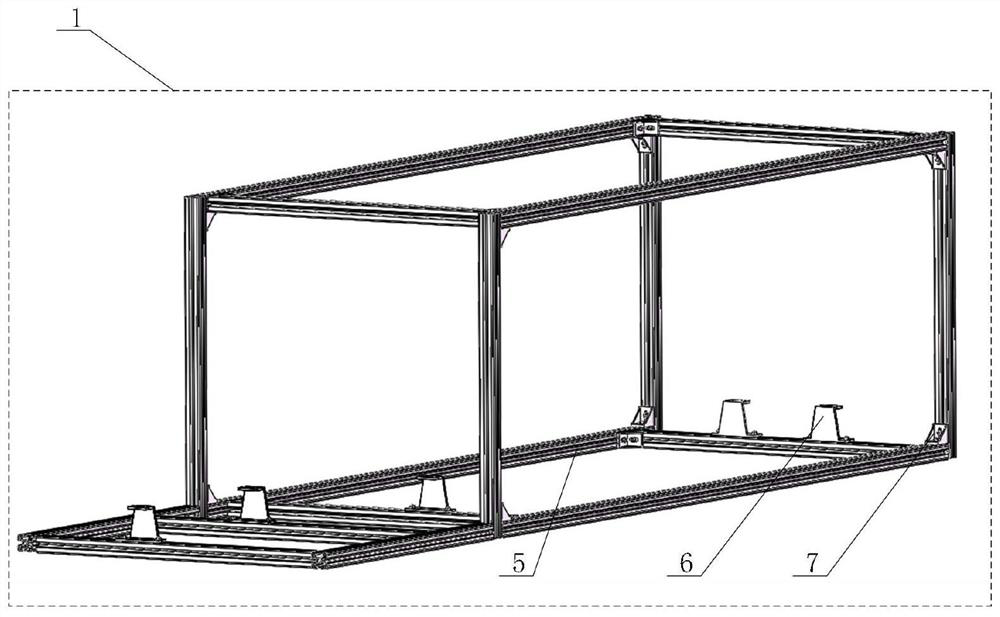 Parallel pipeline non-contact harmonic magnetic field diagnosis method and indoor experiment system