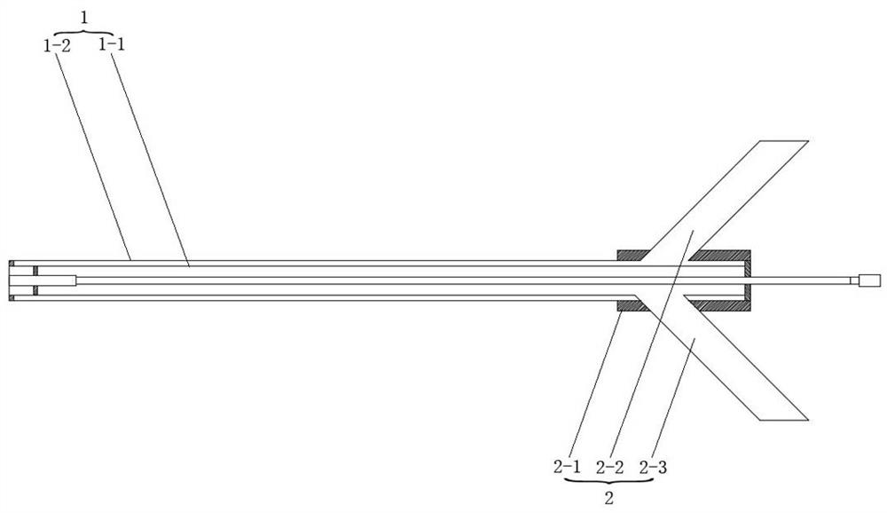 A thrombus aspiration catheter with a telescopic thrombus fragment breaking component