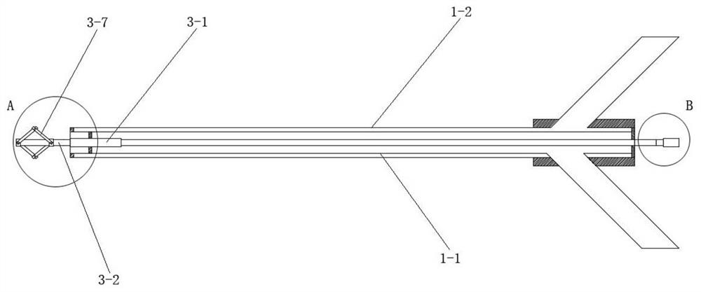 A thrombus aspiration catheter with a telescopic thrombus fragment breaking component