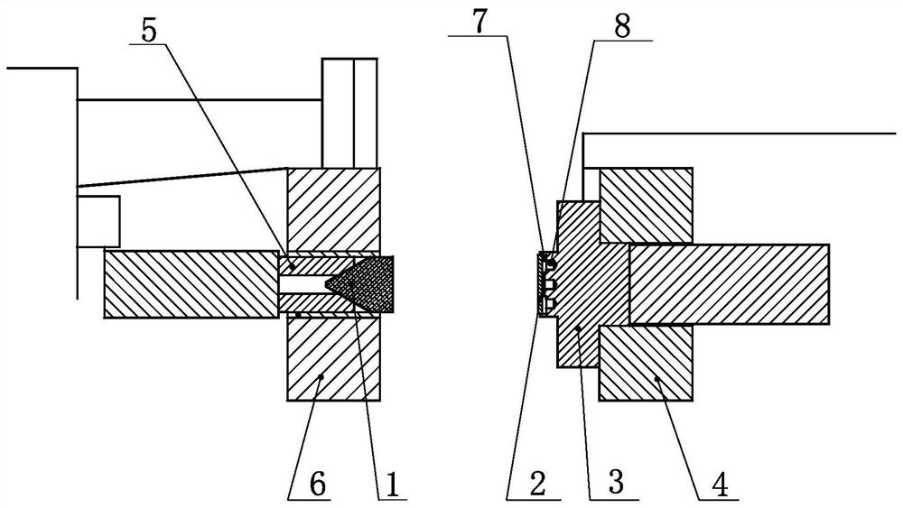 A joint welding method between yg8 hard alloy tip and 40cr structural steel tip shank