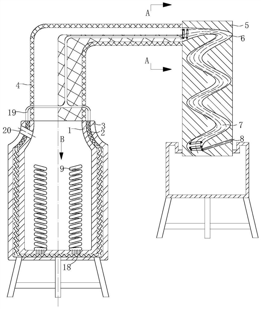 A kind of environment-friendly toluene distillation kettle