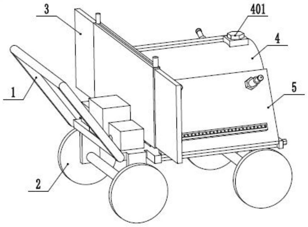 Pesticide spraying machine for garden protection