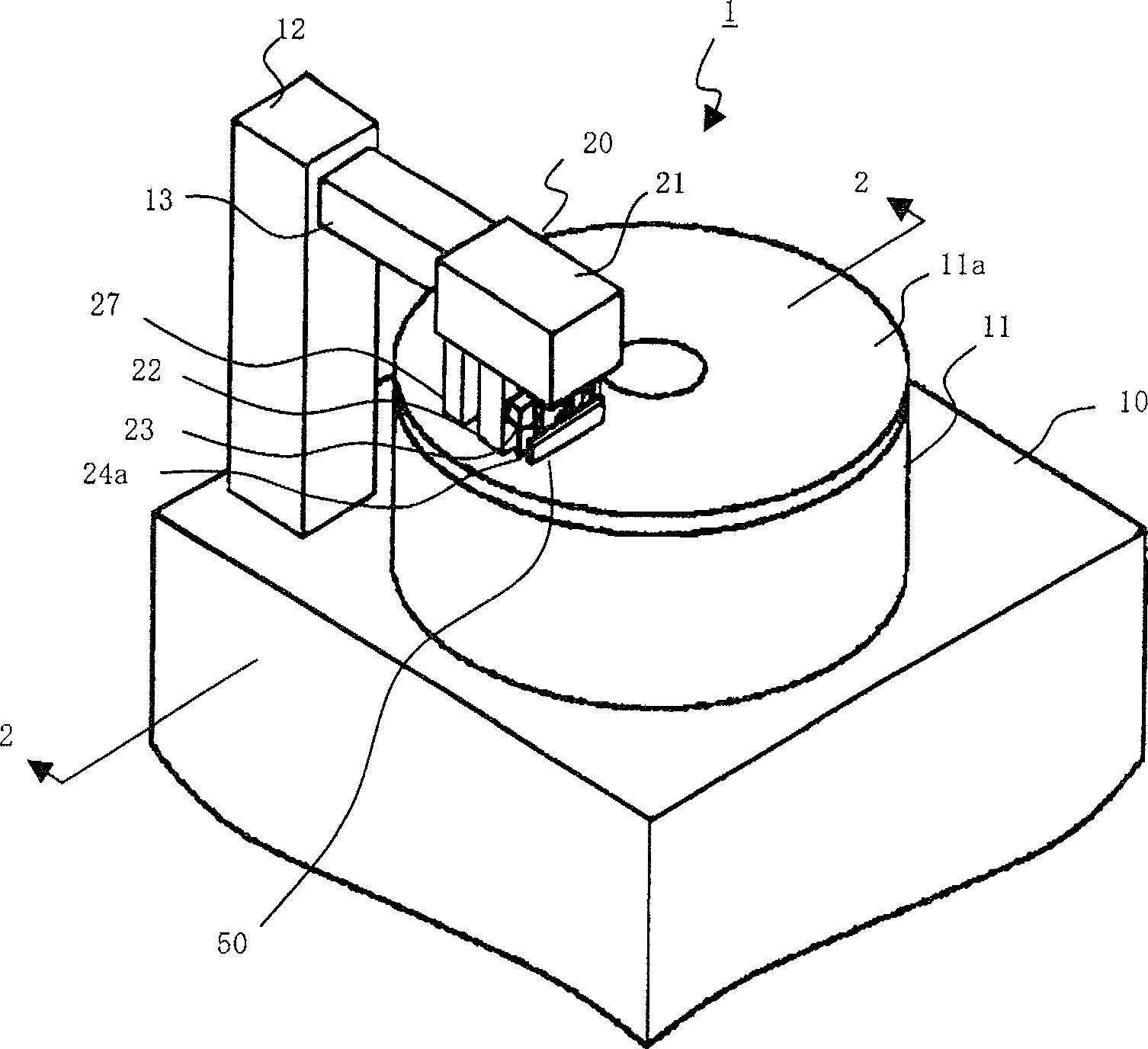 Clamp for grinding magnetic head, grinding apparatus and grinding method