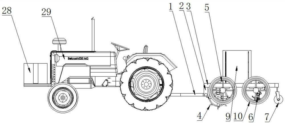 Full-automatic ginseng transplanter capable of degrading ginseng seedling tray and transplanting method