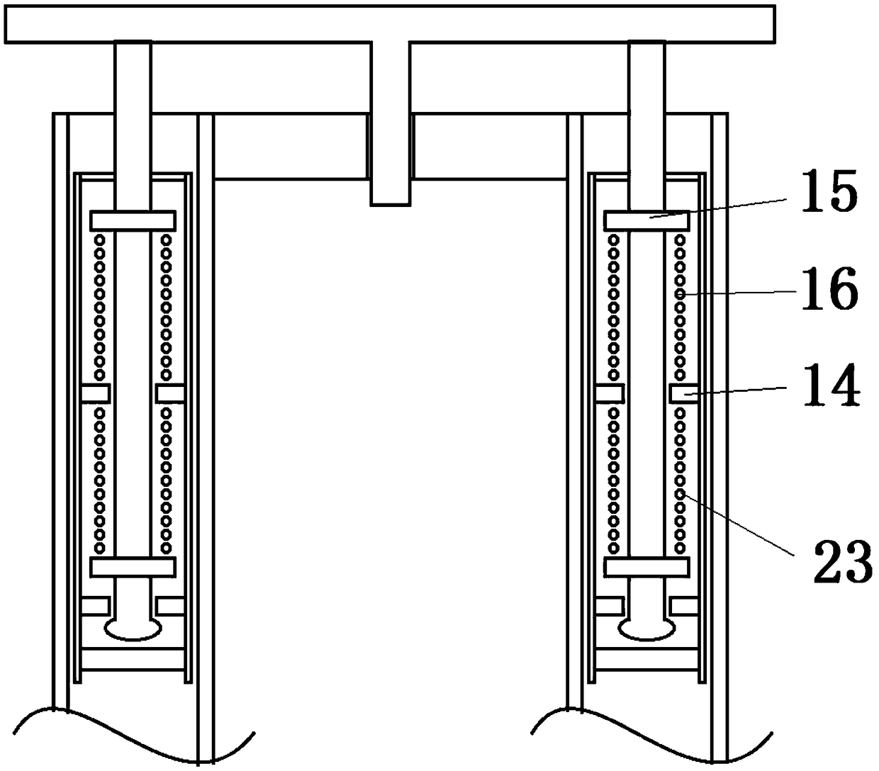 Force transfer damping and anti-collision steel beam for automobile