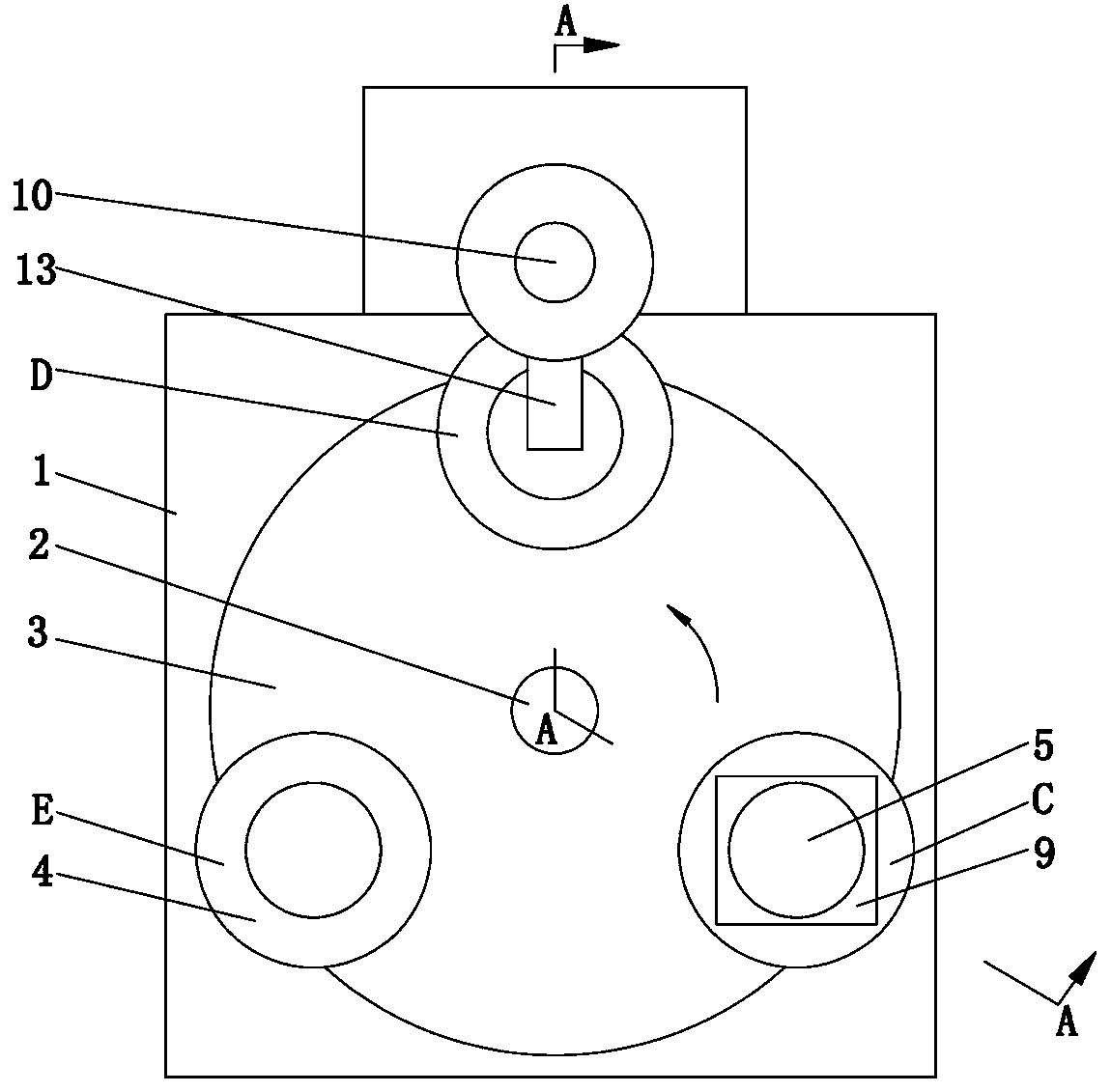 A nursing device for vomiting symptoms of patients with digestive tract tumors