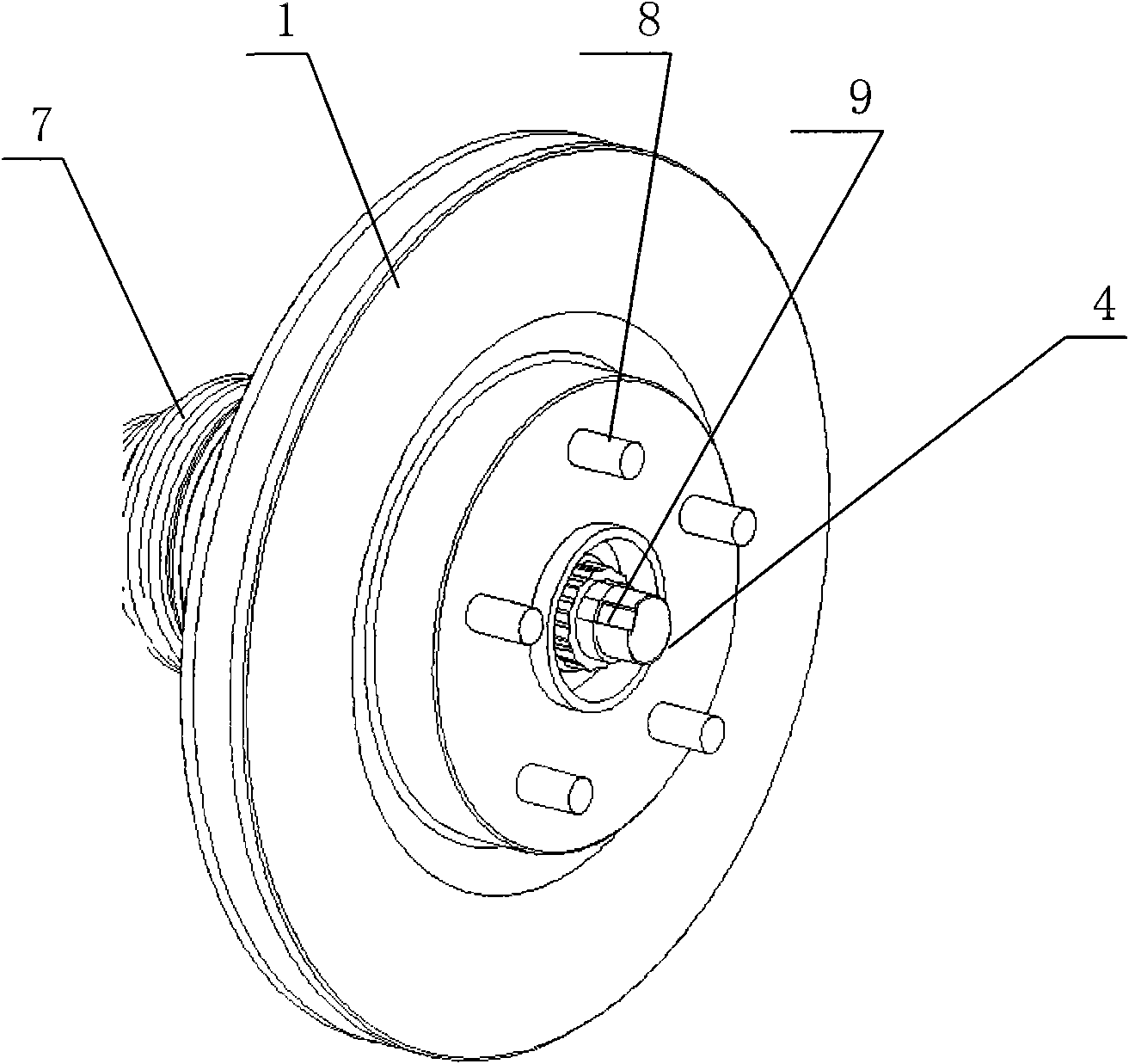Structure for locking wheel locking nut and drive shaft