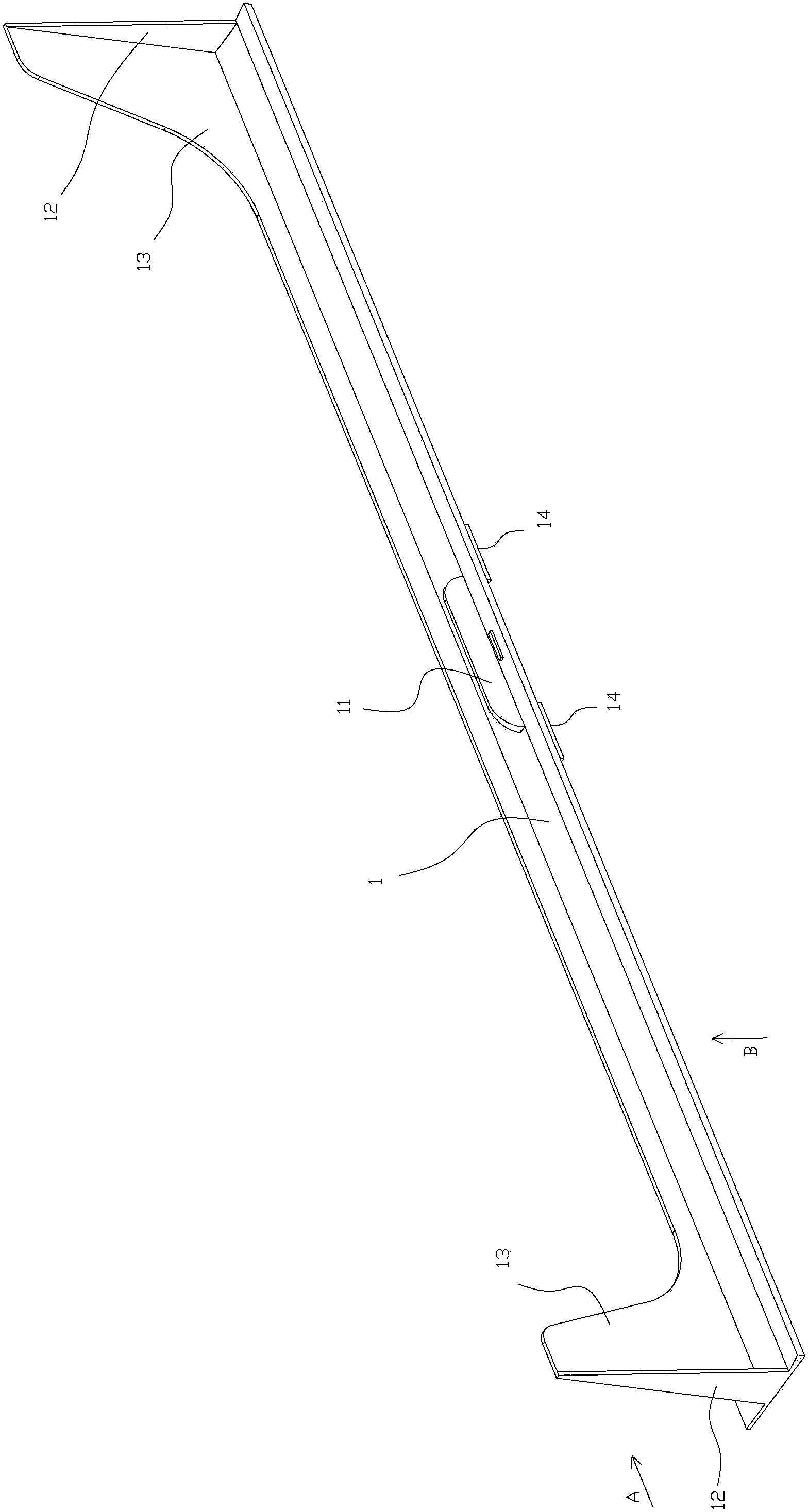 Bearing type support frame for key