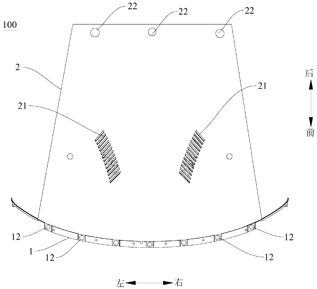 Pneumatic accessory for vehicle and vehicle having same