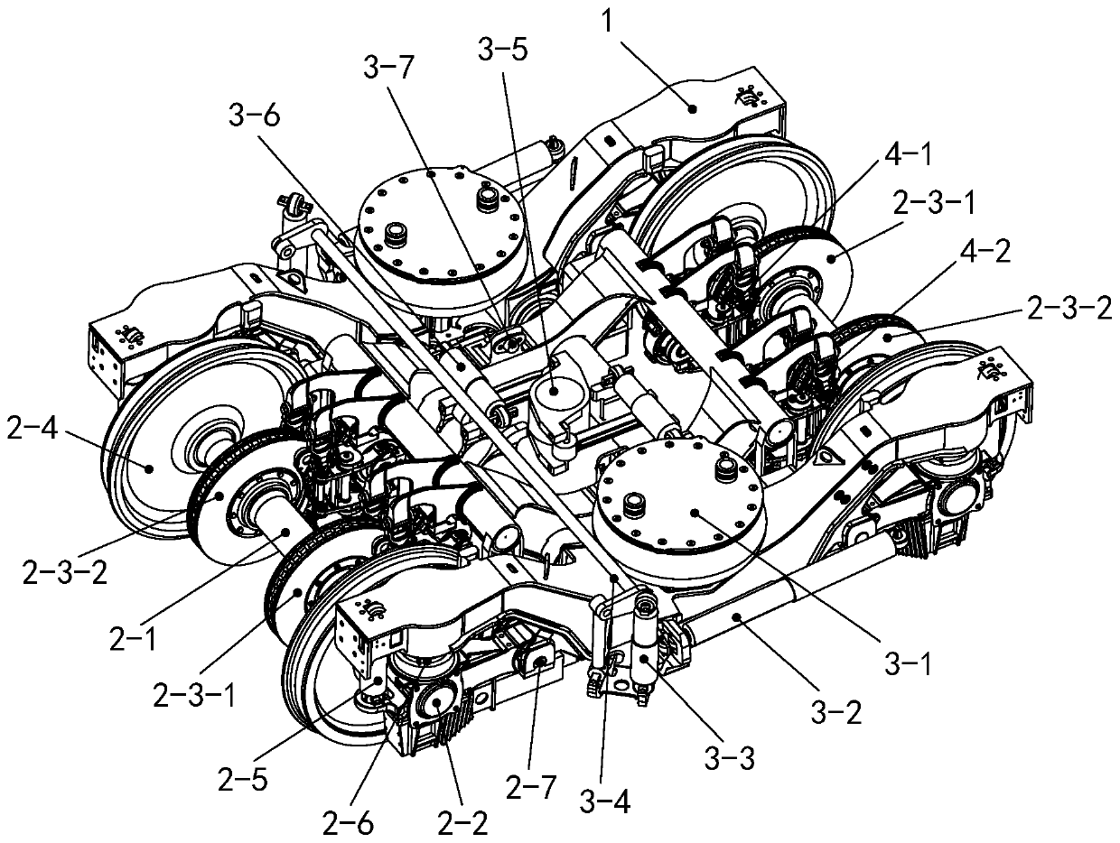 Rail vehicle bogie and rail vehicle with eddy current braking device