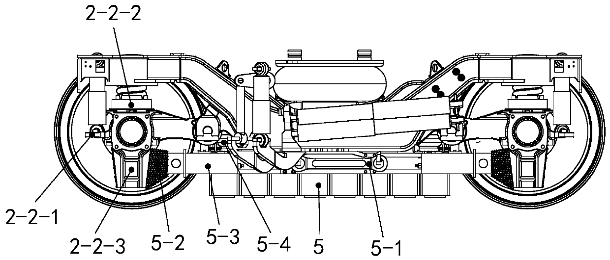 Rail vehicle bogie and rail vehicle with eddy current braking device