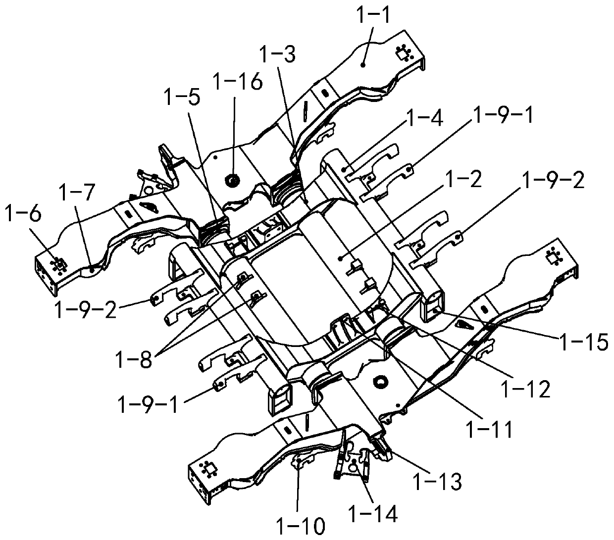 Rail vehicle bogie and rail vehicle with eddy current braking device