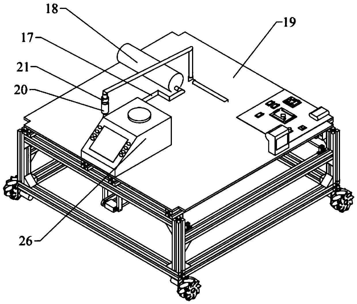 Dust collecting and weighing device