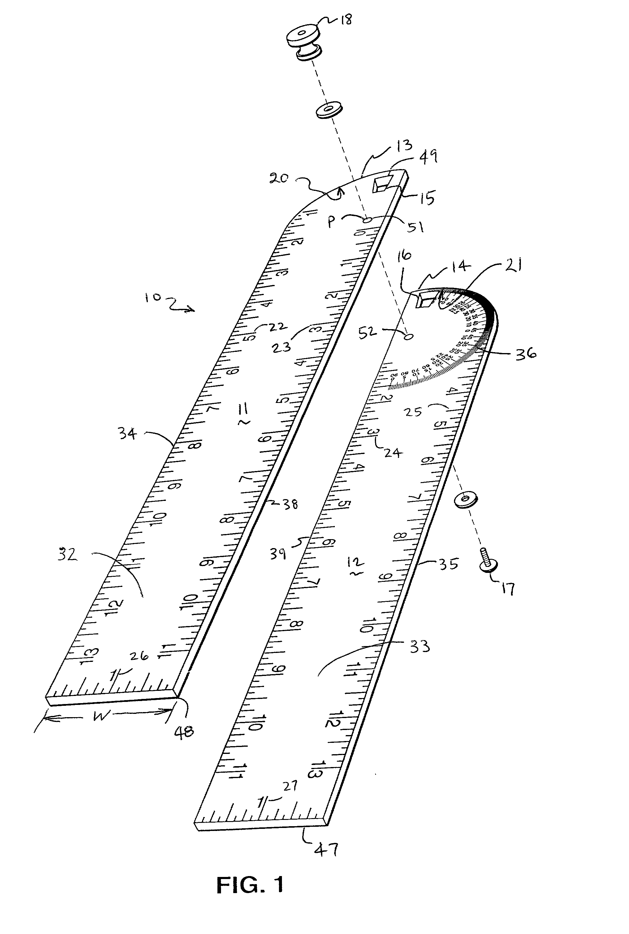 Degree finding instrument