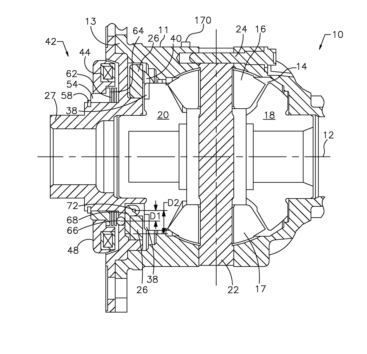 Controlling wheel hop in a vehicle axle