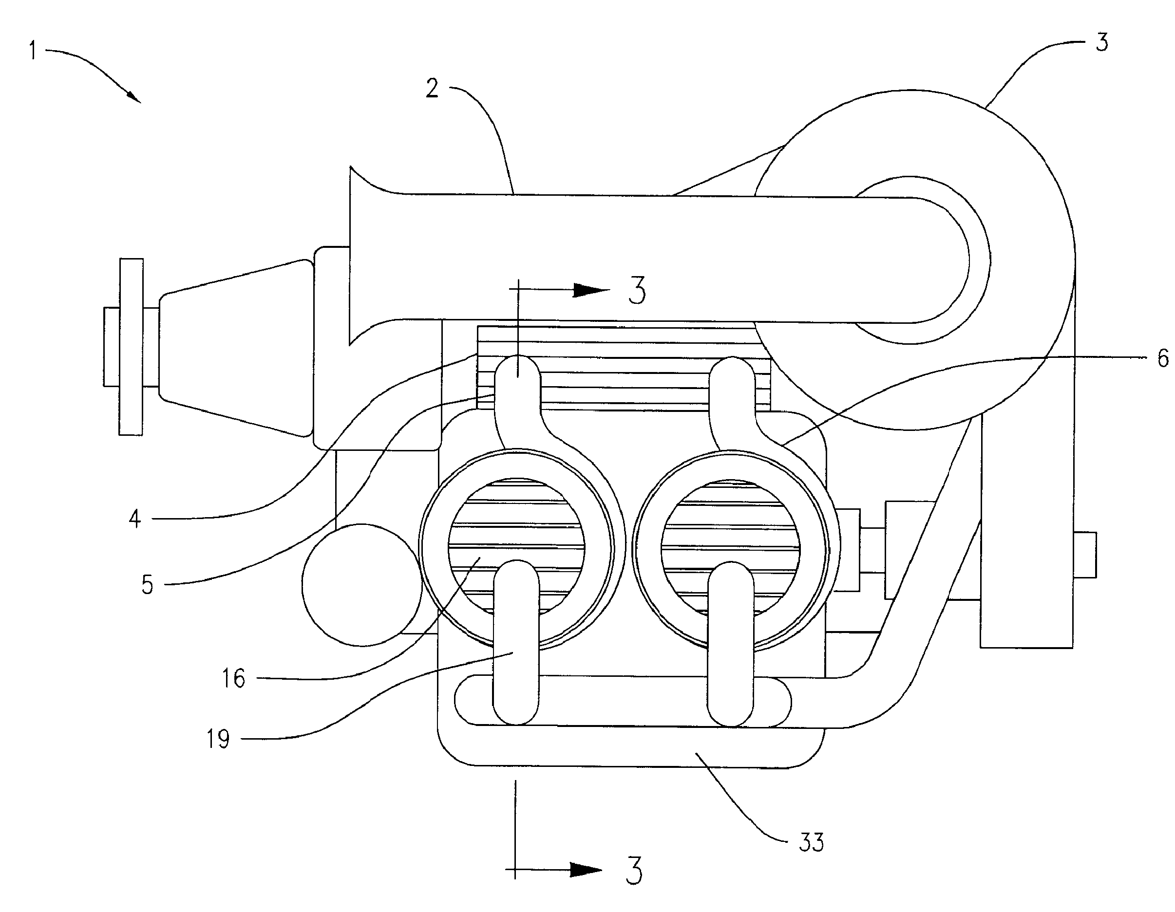 Two-Stroke Uniflow Turbo-Compound Internal Combustion Engine
