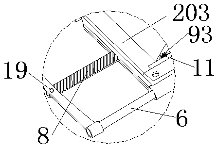 Electric wheel stopping device and three-dimensional garage carrying hanging bracket using the same