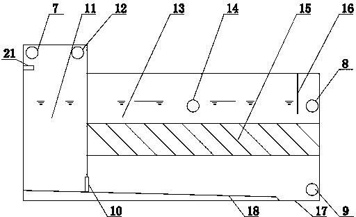 Expressway deck runoff treatment and accident emergency system and method thereof