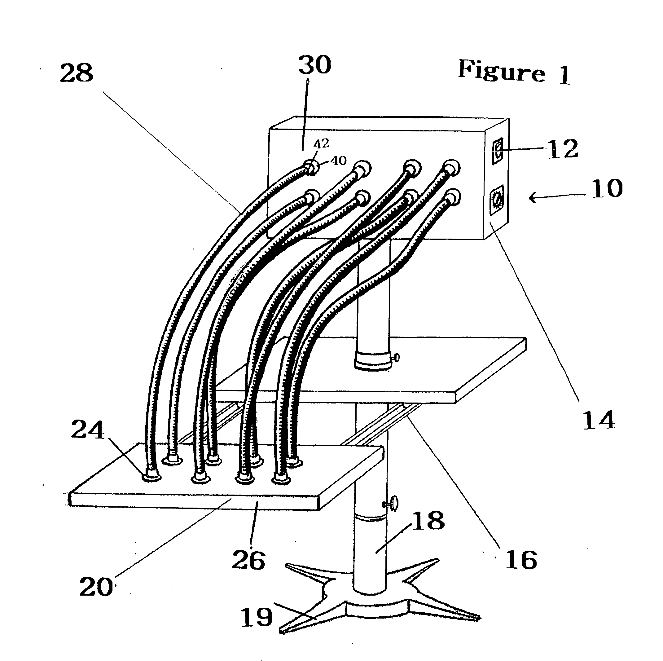 Device for treating infants with light