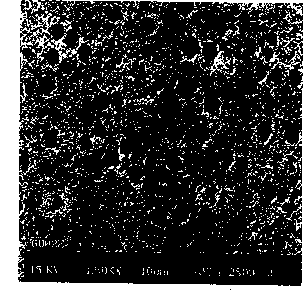 Microporous polymer diaphragm for secondary lithium cell and its preparation method