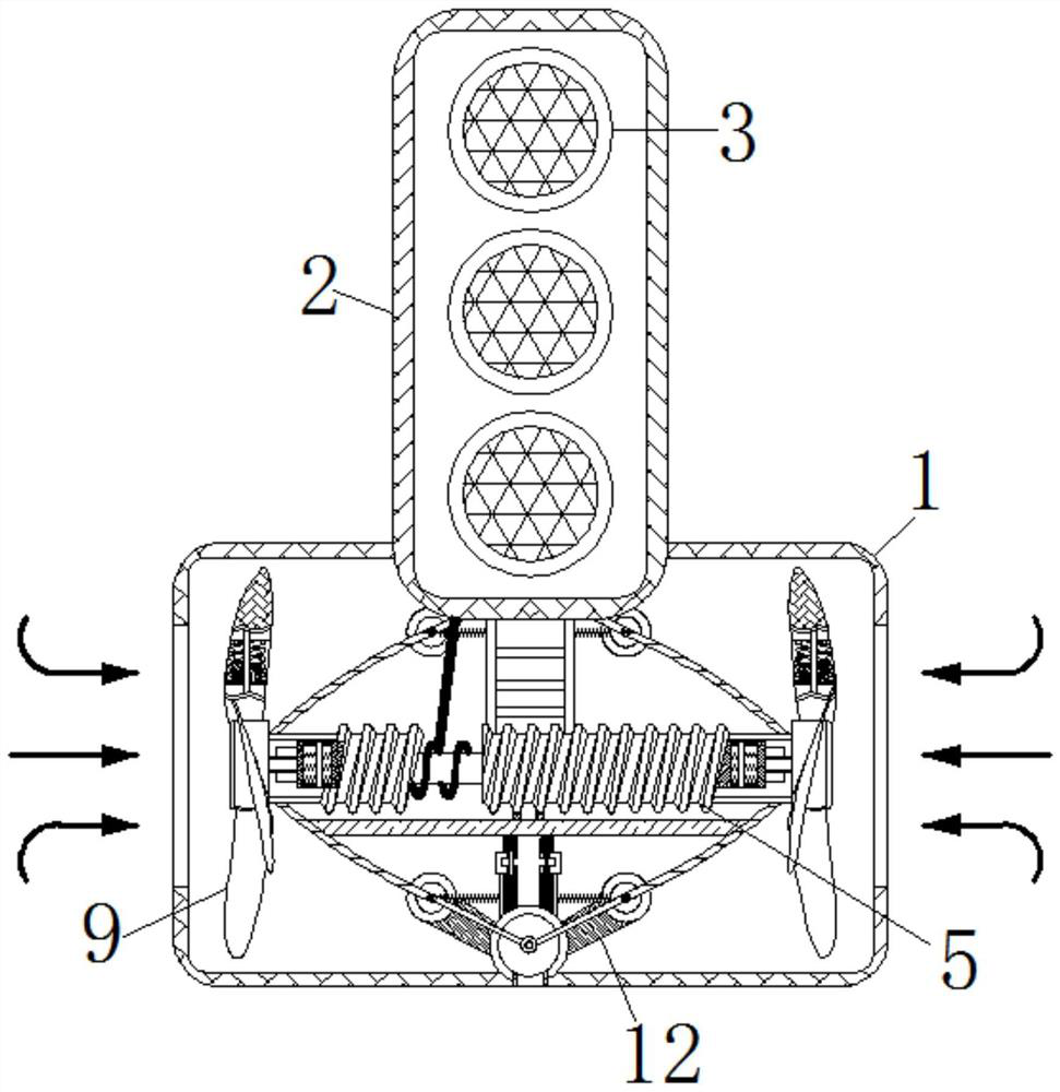 Energy-saving and consumption-saving height-changing signal control equipment according to weather