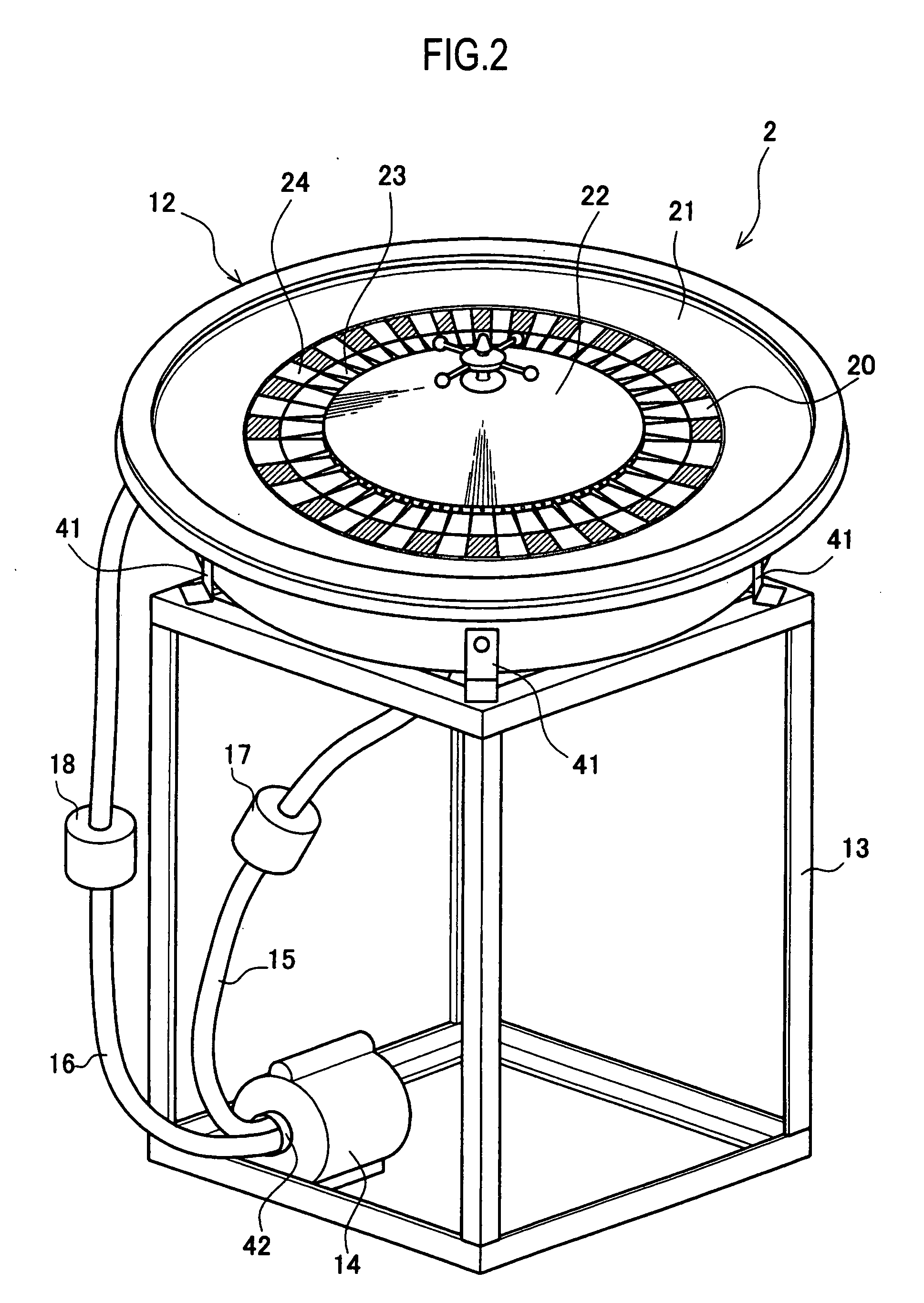 Roulette gaming machine and method for selecting constant rotation period
